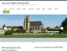 Tablet Screenshot of eglise-attainville.com